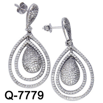 Boucles d&#39;oreilles en forme de boucles d&#39;oreille 925 (Q-7779. JPG)